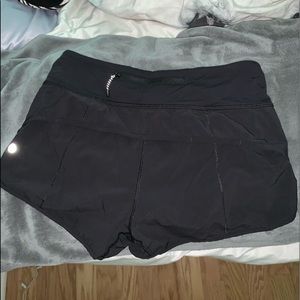 black lululemon shorts!!